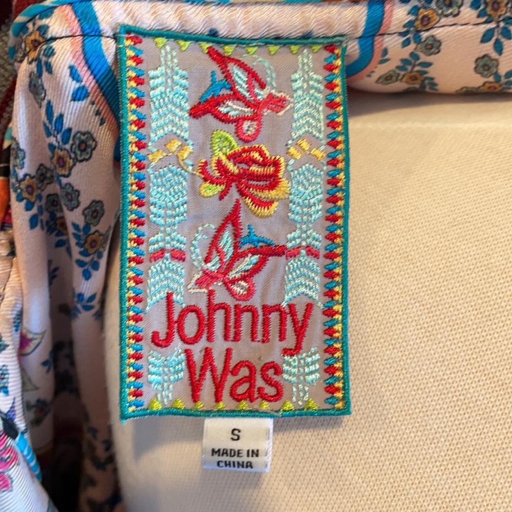 Johnny Was Silk Reversible Bomber Jacket - Picture 10 of 11